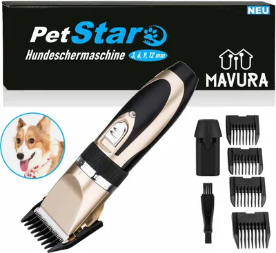 Produktbild von PETSTAR Premium Profi Tierhaarschneider Akku Hund Katze Rasierer Schermaschine