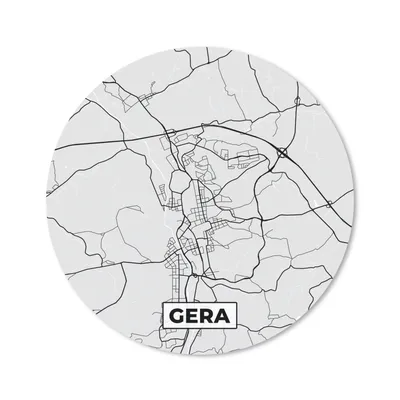 Produktbild von MuchoWow® Mauspad Mousepad Deutschland - Karte - Gera - Stadtplan 40x40 cm - Mousepads - Maus Mat - Pad - Mausunterlage - Schreibtisch Accessoires