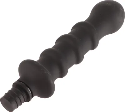 Immagine prodotto di Attacco del massaggiatore del tessuto profondo Percussione lavabile Silicone Massaggiatore muscolare Testa di ricambio nero (0.59-0.63in)