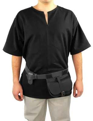 Productafbeelding van Viking Tuniek Olaf - Katoen - Zwart - XXL