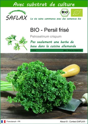 Image de SAFLAX  -- Persil frisé - 800 graines - Avec substrat - Petroselinum