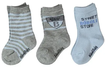 Produktbild von Bóboli Jungen Socken 3er Pack hellblau/grau Gr. 16-27 16/18