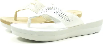 Produktbild von Rohde Damen Pantolette Zehentrenner Weite G Cisano 1371, Größe:42 EU, Farbe:Weiß