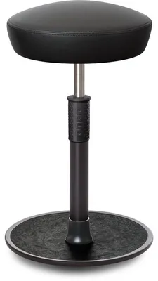 Produktbild von Sitz- Stehhocker Free Tall Hutsitz skai Kunstleder schwarz schwarz /schwarz.