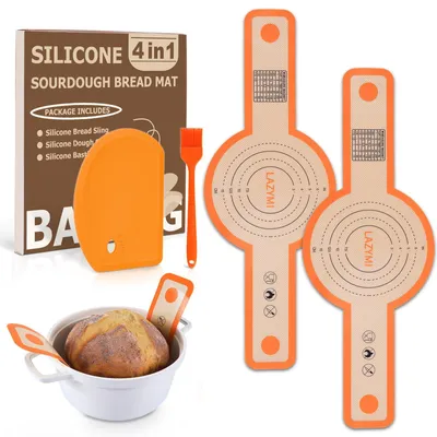 Immagine prodotto di Tappetini in silicone per impasto, 2 pezzi, riutilizzabili, per teglie da forno