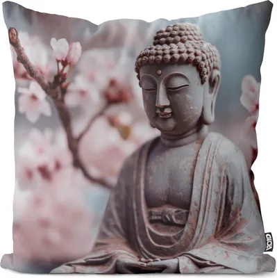 Produktbild von VOID Buddha Statue Meditation Indien Kissenbezug Kissenhülle Polyester wasserfest Outdoor Indoor