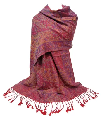 Immagine prodotto di Omgoods - Sciarpa in cashmere con motivo floreale, adatta a tutte le stagioni