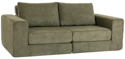 Produktbild von HOMCOM Schlafsofa, 4-in-1 2 Sitzer Sofa mit Schlaffunktion, Chenille-Optik