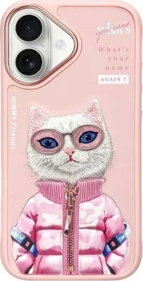 Produktbild von Nimmy Iphone 16 6.1 Hülle Rosa/Pink Cool&Cute 2.0 Cat