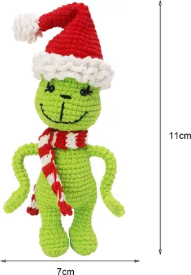 Produktbild von Weihnachts-Häkelset, Häkel-Starter-Set mit Schritt-für-Schritt-Video-Anleitungen, Weihnachtsmann, Nussknacker, grüne Elfe, Strickset für Anfänger