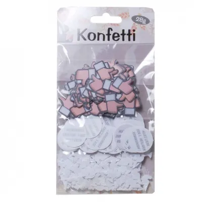 Produktbild von Kommunion 3er SET Streudeko 3 Beutel m je einem Motiv auf Karte insgesamt 28g