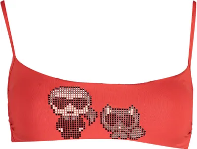 Produktbild von KARL LAGERFELD BEACHWEAR TOP DAMENKOSTÜM ROT : Farbe - Rot, Größe - XS Größe: XS Farbe: Rot