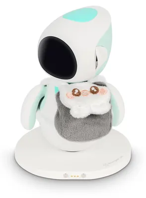 Produktbild von BerryBase mini Plüsch-Rucksack, für Energize Lab Eilik Desktop Roboter - Farbe: grau