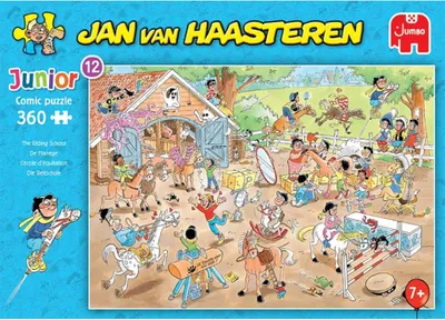 Produktbild von Jan van Haasteren Junior - Reitschule - 360 Teile, 360 Stück(e), Humor, 7 Jahr(e)