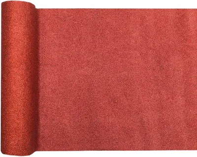 Produktbild von Tischläufer rot glitzer 3 m x 28 cm