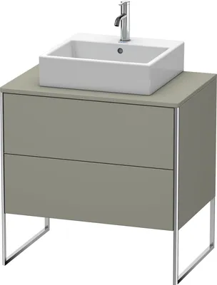 Produktbild von Waschtischunterbau XSQUARE 778x800x548mm steingrau seidenmatt 778 x 800 x 548 mm steingrau seidenmatt