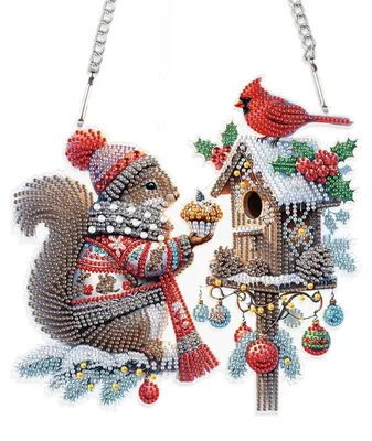 Produktbild von Diamantmalerei Set Weihnachten Anhänger Sonnenfänger DIY Kit