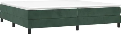 Obrázek produktu pro vidaXL Postel Boxspring s matrací Dark Green 200x200 cm Velvet