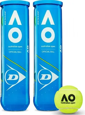 Produktbild von Dunlop Australian Open Tennisbälle 2x4 Pack