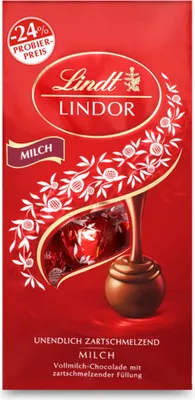 Obrázek produktu pro Lindt Lindor kuličky z mléčné čokolády s pistáciovou náplní 137g