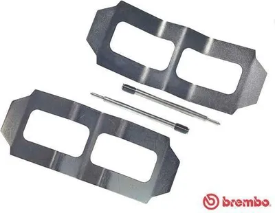 Produktbild von BREMBO A 02 271 Zubehörsatz Scheibenbremsbelag Vorne passend für MERCEDES-BENZ G-Klasse SUV (W463) G-Klasse SUV (W460) G-Klasse SUV (W461) T1 Kasten