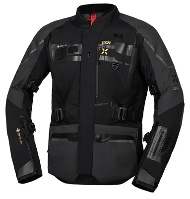 Produktbild von IXS Venture-GTX 1.0 wasserdichte Motorrad Textiljacke, schwarz/grau, Long L