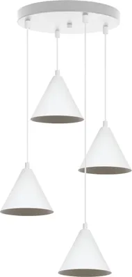 Obrázek produktu pro Závěsné svítidlo SOHO bílé 4 světla 14cm E14
