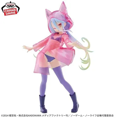 Produktbild von No Game No Life ESPRESTO – glitzernder Regenmantel – Shiro-PVC-Figur, 20 cm