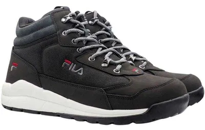 Image de Fila - Baskets « Alpha » pour homme, cuir, montant jusqu'à la cheville PP11823 (43,5 EU) (noir)