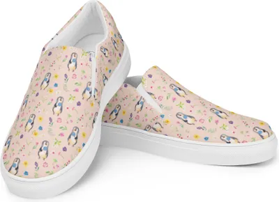 Produktbild von Mr. & Mrs. Panda Slipper Pinguin Lolli Größe 39 - Rosa - Geschenk, Heißhunger, Espadrilles, Spruch, Süßigkeiten, Damen, Naschen, Loafer, Damenschuhe, Pinguine