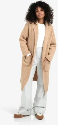 Produktbild von YAYA Long Heavy knit cardigan with collar and patch pokets * * M