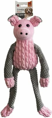 Productafbeelding van Pluche varken, knuffel, zacht, 48,5 x 48,5 x 12 cm, geschikt voor kinderkamers