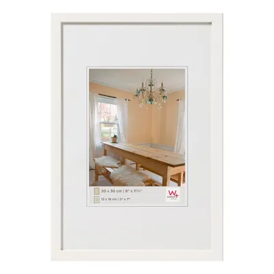Produktbild von Walther Design Bilderrahmen Polarweiss 40 x 60 cm Peppers Holzrahmen BP460V Klassisch