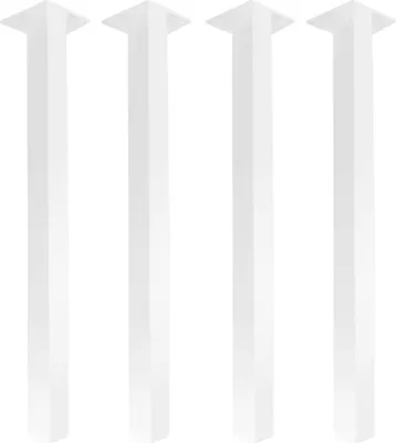 Produktbild von Natural Goods Berlin STANDARD Legs Gerade (90°), Tischbeine, Tischgestell, Esstisch, Schreibtisch, Bank, Couchtisch, Weiß, 72cm