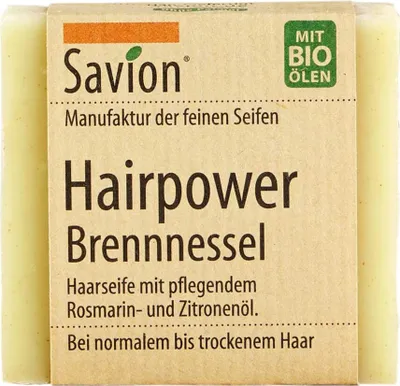 Produktbild von Haarseife - Hairpower Brennnessel 80g
