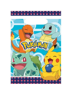 Obrázek produktu pro Párty plastové tašky Pokémon - 8 ks