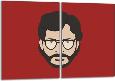 Immagine prodotto di Set di piastre di copertura per piano cottura 2x40x52 cm in Vetroceramica, paraspruzzi in vetro, uomo rosso