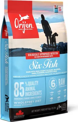 Produktbild von Orijen Six Fish, Adult, Fisch, 6 kg