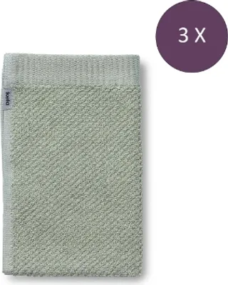 Produktbild von Gästehandtuch, 3er-Set, 30 x 50 cm, Grau, Baumwolle - Kela | Lavinia