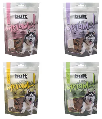 Produktbild von Bult | Hundeleckerli - 4x100g -geschmacksmix - 82% Fleischanteil - Ergänzungsfuttermittel
