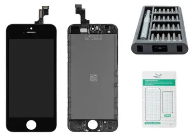 Produktbild von iPhone SE (2016) Display schwarz - Premium-Set