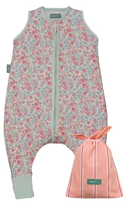 Immagine prodotto di Sacco nanna per neonati con piedini, 90 cm, 0,5 TOG, 100% cotone, ideale per l'estate
