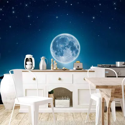 Produktbild von Vlies Fototapete - Moonlit night 300x210 cm Landschaften c-A-0036-a-a