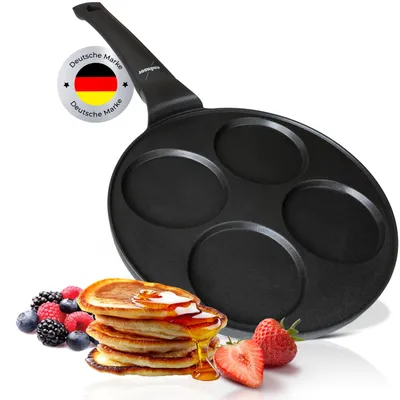 endusor Pancake Pfanne für Induktion mit Antihaftbeschichtung zum Braten von Pancakes, Spiegeleiern,