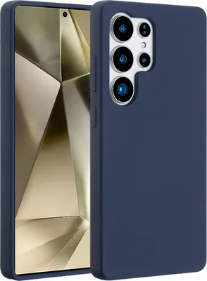 Image de Accezz Liquid Silicone Backcover avec MagSafe pour le Samsung Galaxy S25 Ultra - Bleu foncé
