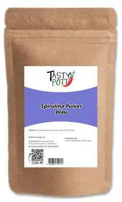 Produktbild von Tasty Pott Blue Spirulina Pulver - ab 30g