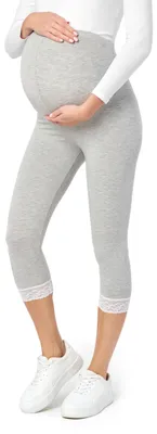 Image de Be Mammy leggings de grossesse 3/4 en viscose BE20-161 (Mélange, L)