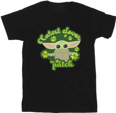 Produktbild von Star Wars - "The Mandalorian St Patrick's Day Cutest Clover" T-Shirt für Herren BI47482 (XXL) (Schwarz)