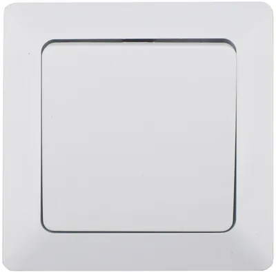 Produktbild von ChiliTec 22778 MILOS Taster, weiß matt 0-250V/ 10A, inkl. Rahmen, UP