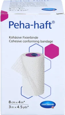 Produktbild von Peha Haft Fixierbinde latexfrei 8 cm x 4 m, 1 St. Binde